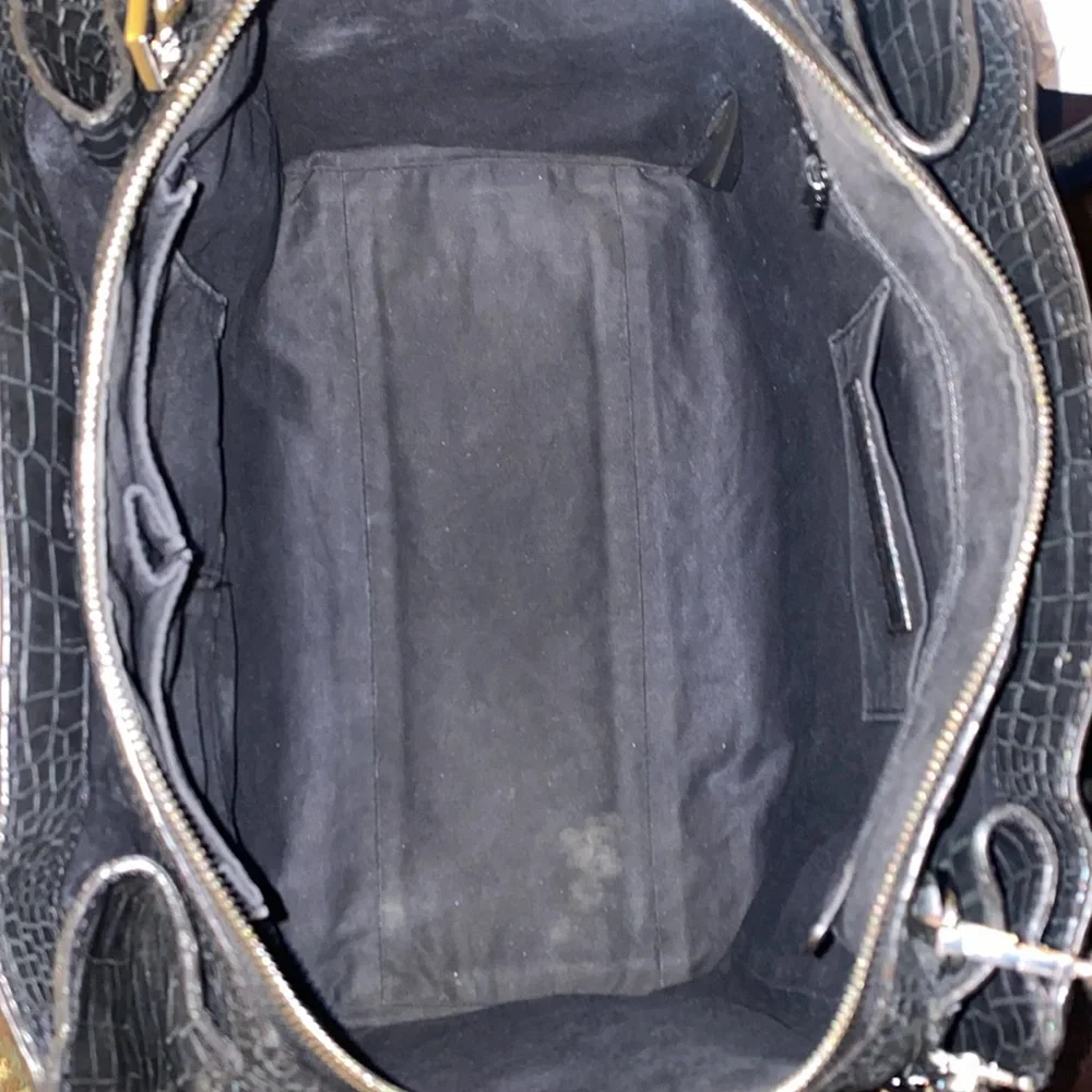 Rebecca minkoff large mock croc perry satchel